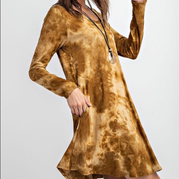 LAST NWT Boutique Dress Plus Boho tie dye 1X 2X - Picture 4 of 6